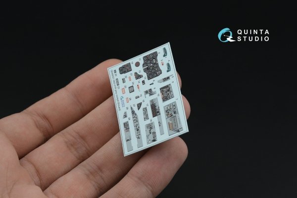 Quinta Studio QD+48551 MiG-21R (grey cockpit panels) 3D-Printed &amp; coloured Interior on decal paper (Eduard) (with 3D-printed resin parts) 1/48