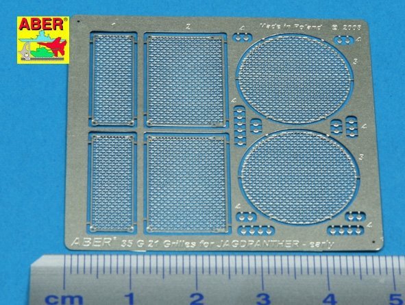 Aber 35G21 Grilles for german tank destroyer Jagdpanther Ausf.G1 early (1:35)