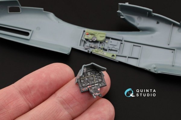 Quinta Studio QD48069 P-51D (Late) 3D-Printed &amp; coloured Interior on decal paper (for Eduard kit) 1/48