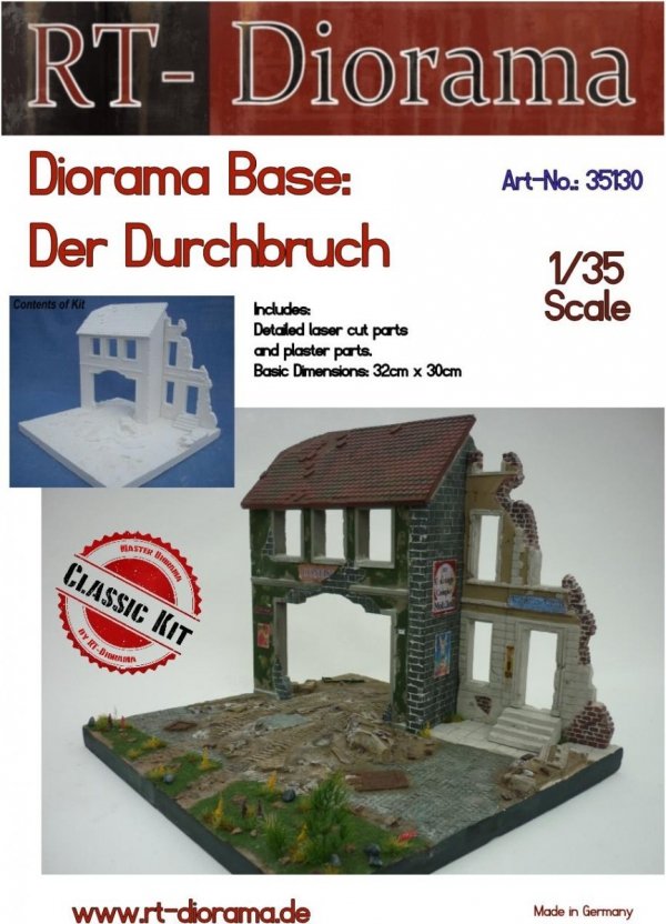 RT-Diorama 35130 Diorama-Base: &quot;Der Durchbruch&quot; im Maßstab 1/35