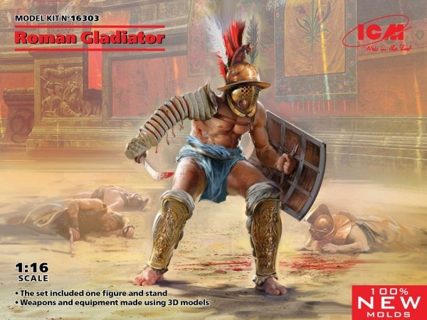 ICM 16303 Roman Gladiator 1/16