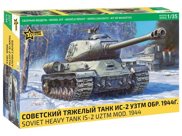 Zvezda 3708 IS-2 Soviet Heavy Tank WWII 1/35