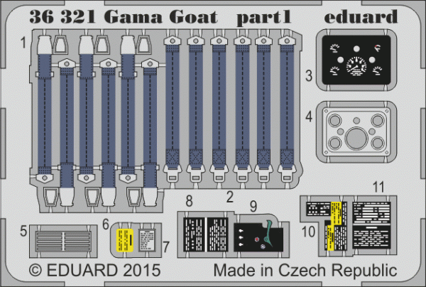 Eduard 36321 Gama Goat TAMIYA 1/35