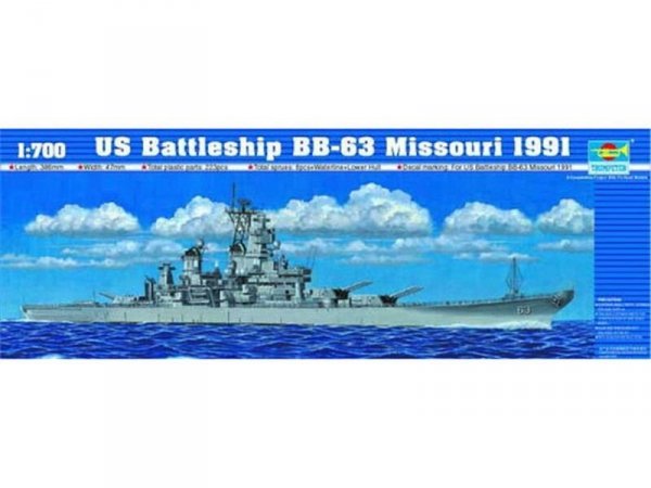 Trumpeter 05706 US Battleship BB-64 Wisconsin 1991 Modern 1/700