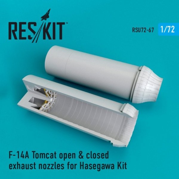 RESKIT RSU72-0067 F-14A Tomcat open &amp; closed exhaust nozzles for Hasegawa 1/72