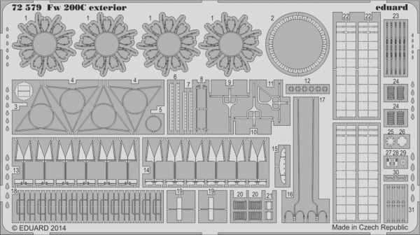 Eduard 72579 Fw 200C exterior 1/72 TRUMPETER