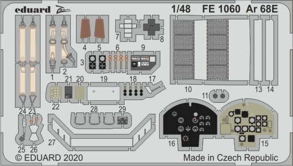 Eduard FE1060 Ar 68E 1/48 RODEN