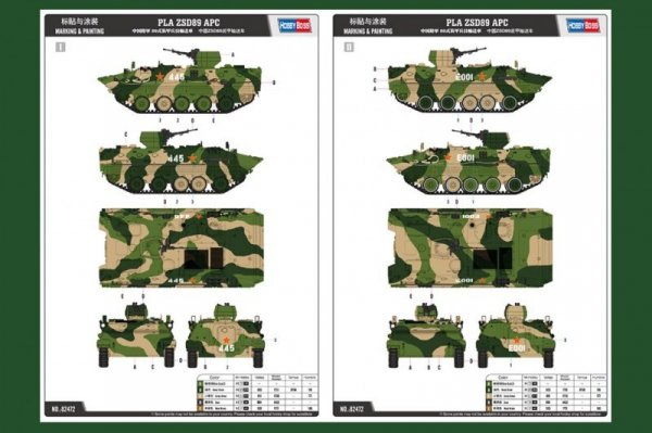 Hobby Boss 82472 PLA ZSD89 APC (1:35)