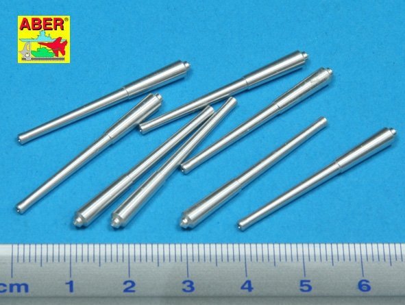 Aber 350L-30 Set of 8 pcs 381mm (15in) L42 Mk.I long barrels for Hood, Repulse, Queen Elisabeth, Vanguard (1:350)