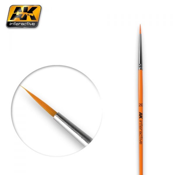 AK Interactive AK602 ROUND BRUSH 2/0 SYNTHETIC