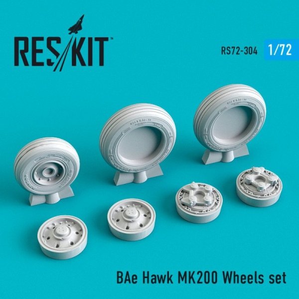 RESKIT RS72-0304 BAe Hawk MK200 Wheels set 1/72