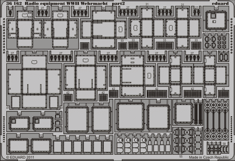 Eduard 36162 Radio equipment WWII Wehrmacht 1/35