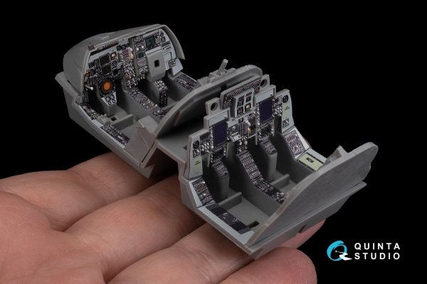 Quinta Studio QD48270 EA-6B Prowler (ICAP II) 3D-Printed &amp; coloured Interior on decal paper (Kinetic) 1/48