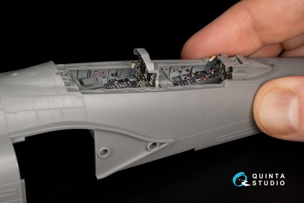 Quinta Studio QD48341 F-4G early 3D-Printed &amp; coloured Interior on decal paper (Meng) 1/48