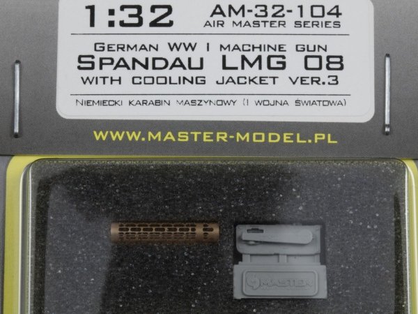 Master AM-32-104 German WWI Machine Gun Spandau LMG 08 with Cooling Jacket ver.3 (1:32)