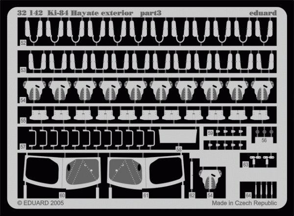 Eduard 32142 Ki-84 Hayate exterior 1/32 HASEGAWA