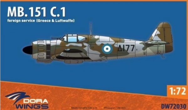 Dora Wings 72030 Bloch MB.151 C1 Foreign service Greece / Luftwaffe 1/72