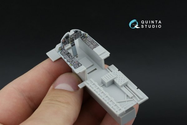 Quinta Studio QDS-48597 F-15A/F-15C Early/F-15J Early 3D-Printed &amp; coloured Interior on decal paper (Hasegawa) (Small version) 1/48