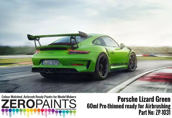 Zero Paints 1031-LIZARD Porsche 911 GT3 RS Lizard Green 60ML