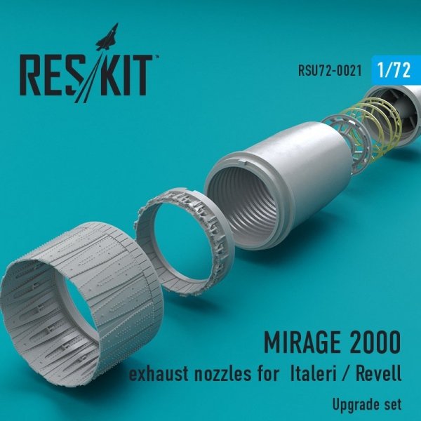 RESKIT RSU72-0021 Mirage 2000 exhaust nozzles for Italeri, Revell  1/72