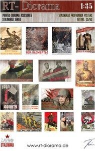 RT-Diorama 35763 Printed Accessories: Stalingrad Propaganda Posters 1/35