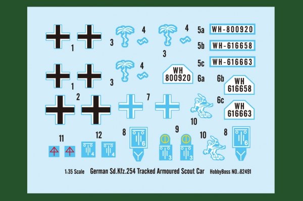 Hobby Boss 82491 Sd.Kfz.254 Tracked Armoured Scout Car (1:35)
