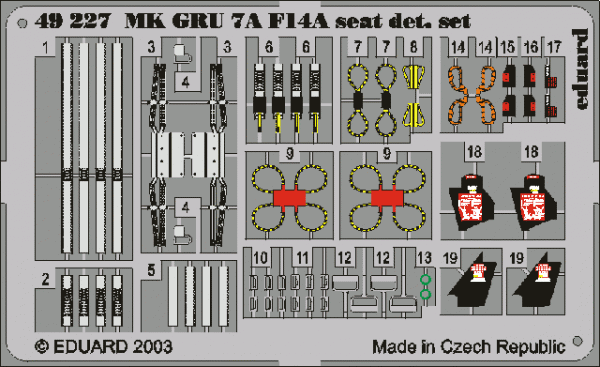 Eduard 49227 F-14A ejection seat 1/48 Hasegawa