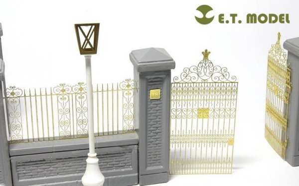 E.T. Model J35-001 Park Gate &amp; Fence FOR MINIART KIT