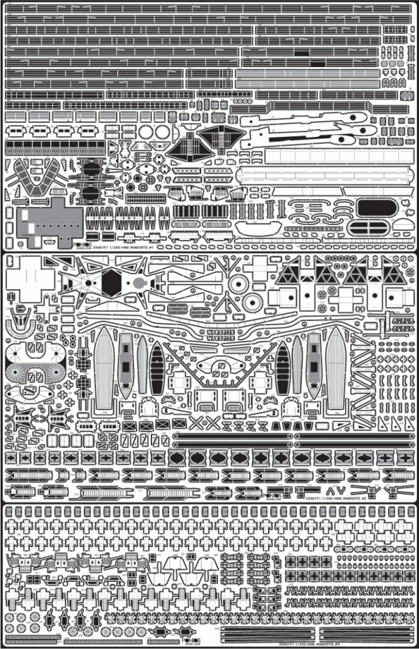 Pontos 35001F1 HMS Warspite 1943 Detail Up Set (1:350)