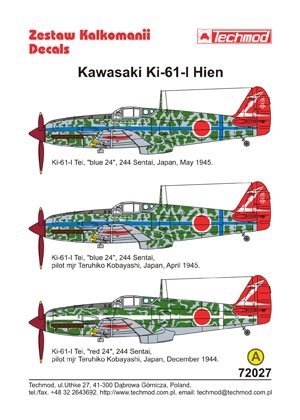 Techmod 72027 - Kawasaki Ki-61 Hien (1:72)