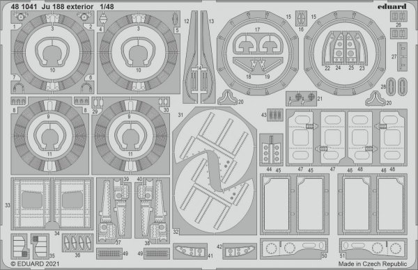 Eduard 481041 Ju 188 exterior for  REVELL 1/48