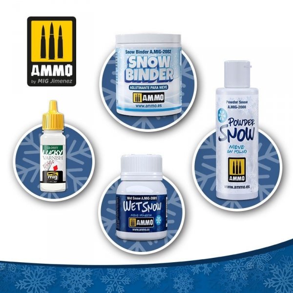 AMMO of Mig Jimenez 2082 Snow Binder 100ml