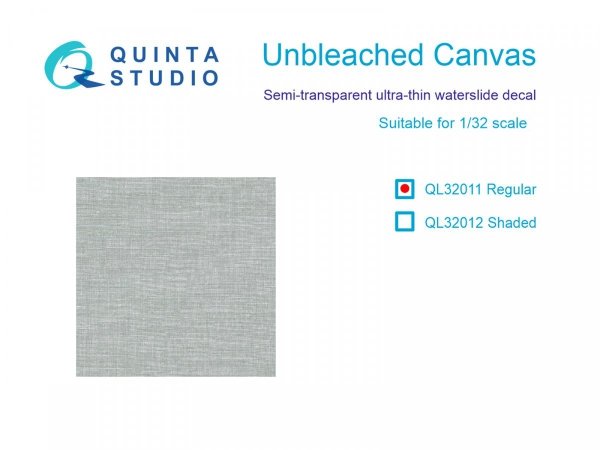 Quinta Studio QL32011 Unbleached Canvas, regular 1/32
