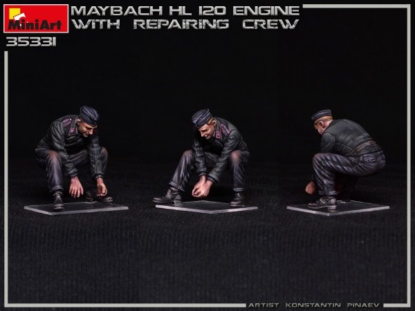 Miniart 35331 MAYBACH HL 120 ENGINE FOR PANZER III/IV FAMILY WITH REPAIR CREW 1/35