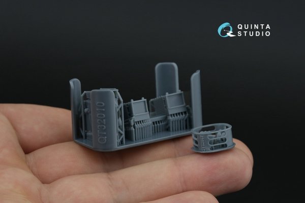 Quinta Studio QD+32230 Tornado IDS Italian 3D-Printed &amp; coloured Interior on decal paper (Italeri) (with 3D-printed resin parts) 1/32