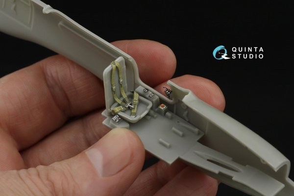 Quinta Studio QD48562 P-63C/E Kingcobra 3D-Printed &amp; coloured Interior on decal paper (Dora Wings/AMG) 1/48