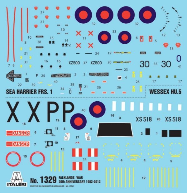 Italeri 1329 Wessex UH.5 / Sea Harrier FRS.1 - Falklands War (1:72)