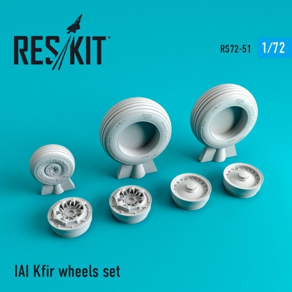 RESKIT RS72-0051 IAI KFIR WHEELS SET 1/72