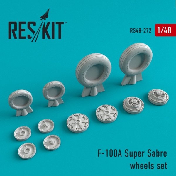RESKIT RS48-0272 F-100 (A) Super Sabre wheels set 1/48