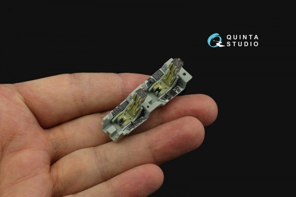 Quinta Studio QD72075 F/A-18F Late, E/A-18G 3D-Printed &amp; coloured Interior on decal paper (Academy) 1/72
