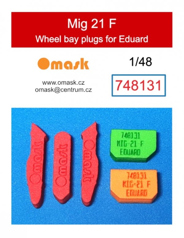 Omask X4833 Mig-21F O-Max Set (for Eduard)(masks and EVA wheel bay plugs) (for Revell) 1/48 