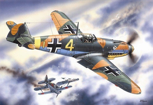 ICM 48103 Bf 109F-4 WWII German Fighter (1:48)
