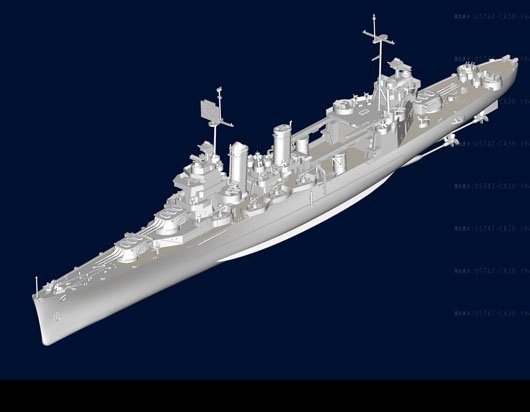 Trumpeter 05747 USS San Francisco CA-38 1944 1/700