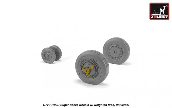 Armory Models AW72319 F-100D Super Sabre wheels w/ weighted tyres 1/72