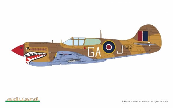 Eduard R0024 Curtiss P-40 K Warhawk - Dual Combo / The Royal Class 1/48