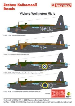 Techmod 48811 - Vickers Wellington IC (1:48)