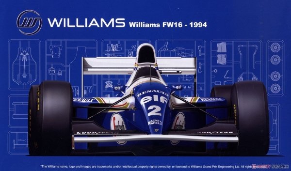 Fujimi 092126 GP-24 Williams FW16 Renault (San MarinoGP/Brazillian GP/Pacific GP) 1/20