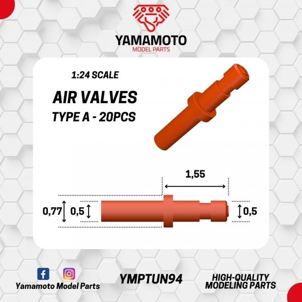 Yamamoto YMPTUN94 Air Valves Type A 1/24