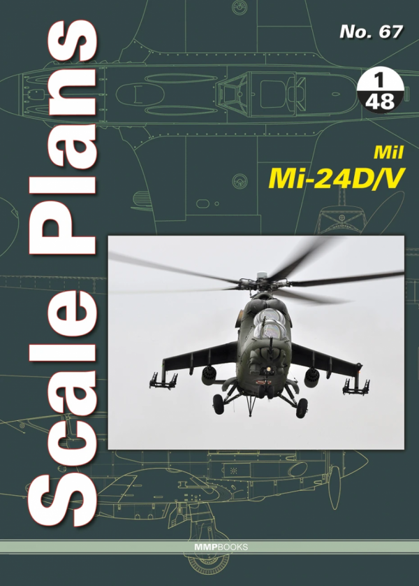 MMP Books 49180 Scale Plans No. 67 Mil Mi-24D/V in 1/48 scale EN