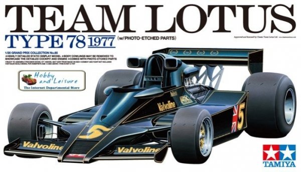 Tamiya 20065 Team Lotus Type 78 1977 (with Photo-Etched Parts) (1:20)